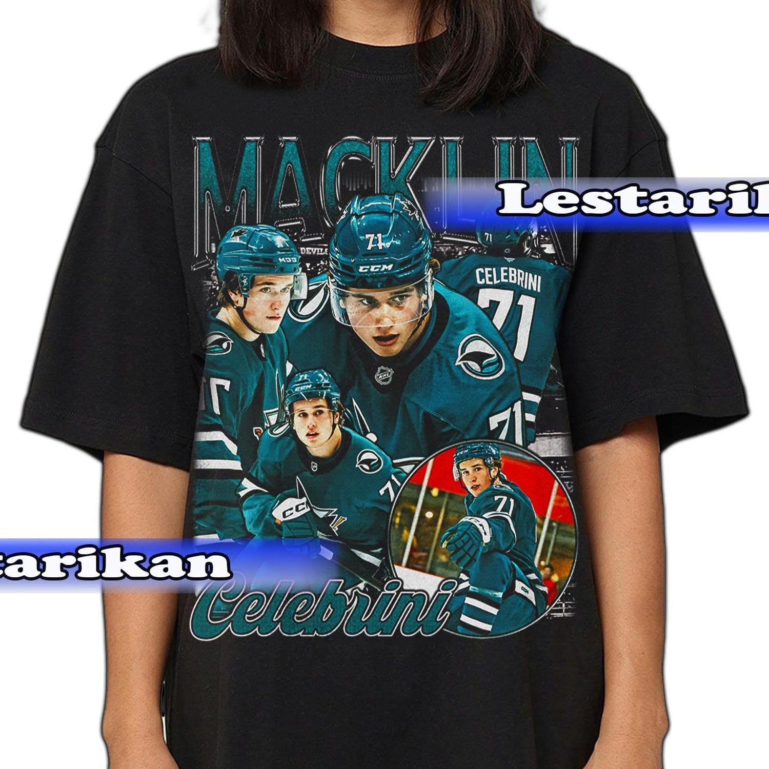 Macklin Celebrini Ice Hockey T-Shirt professional ice hockey Tee retro vintage shirt sweatshirt hockey design bestseller 90s