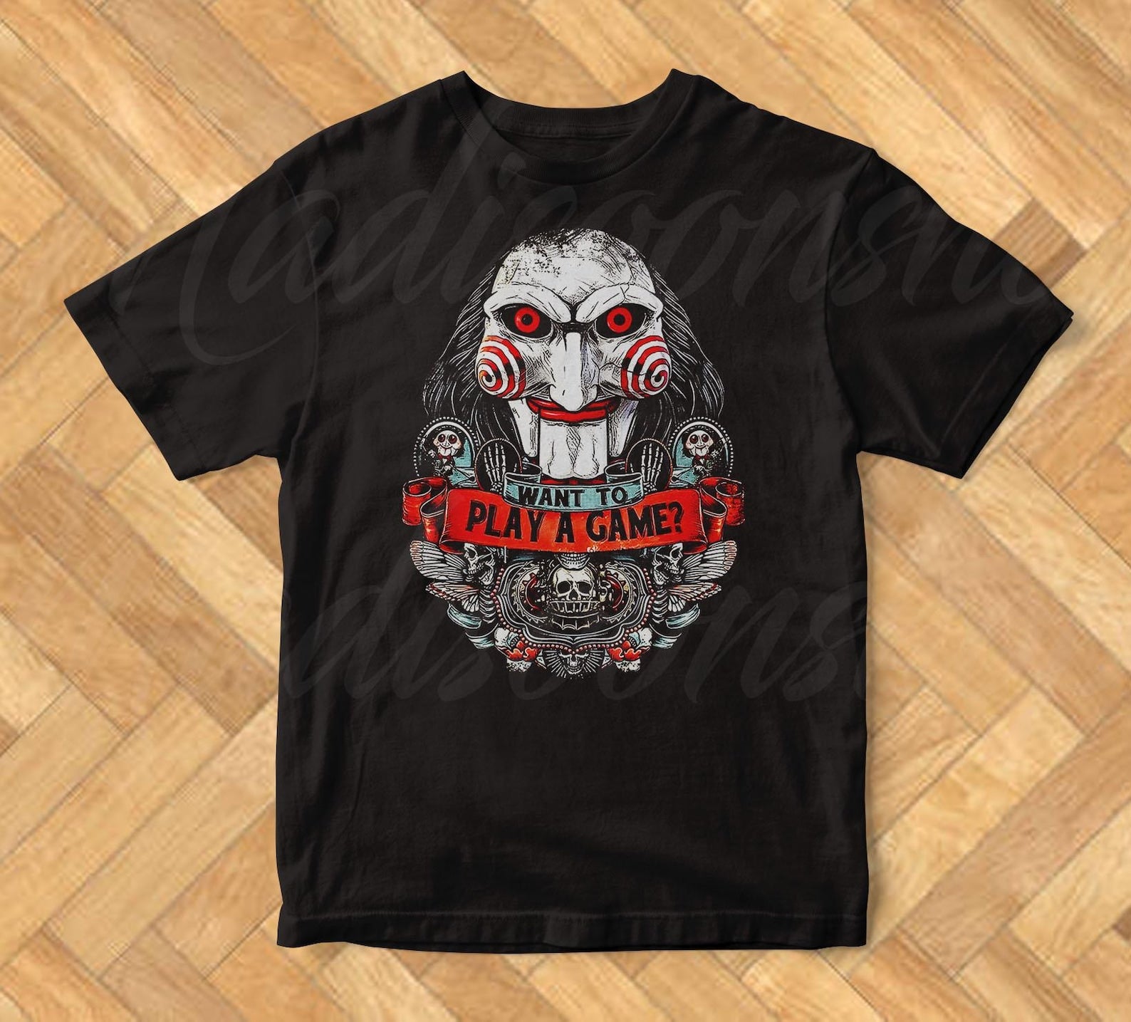 Saw Movie Vintage T-Shirt: Unisex Soft Cotton Colors Tee