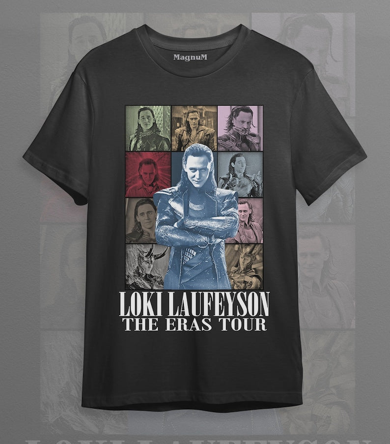 Loki Laufeyson, God of Mischief Marvel, Asgardian Eras tour Unisex Softstyle T-Shirt