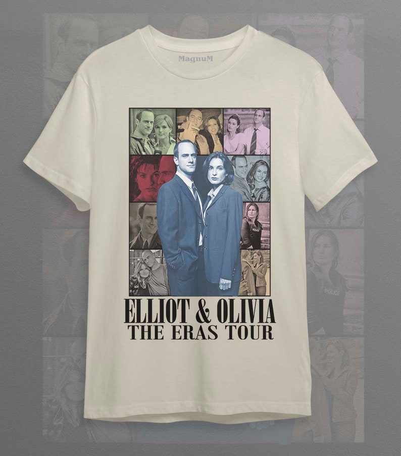 Elliot Stabler and Olivia Benson Eras tour Unisex Softstyle T-Shirt