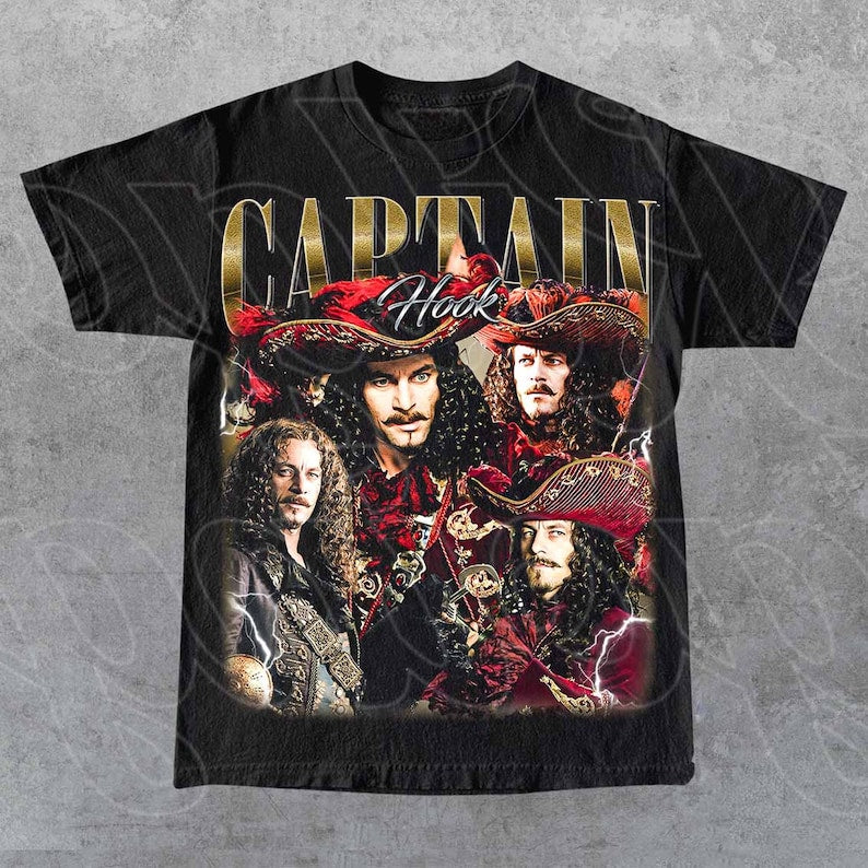 Captain Hook Peter Pan 2023 Limited Movie Vintage T-Shirt, Gift For Woman and Man Unisex T-Shirt