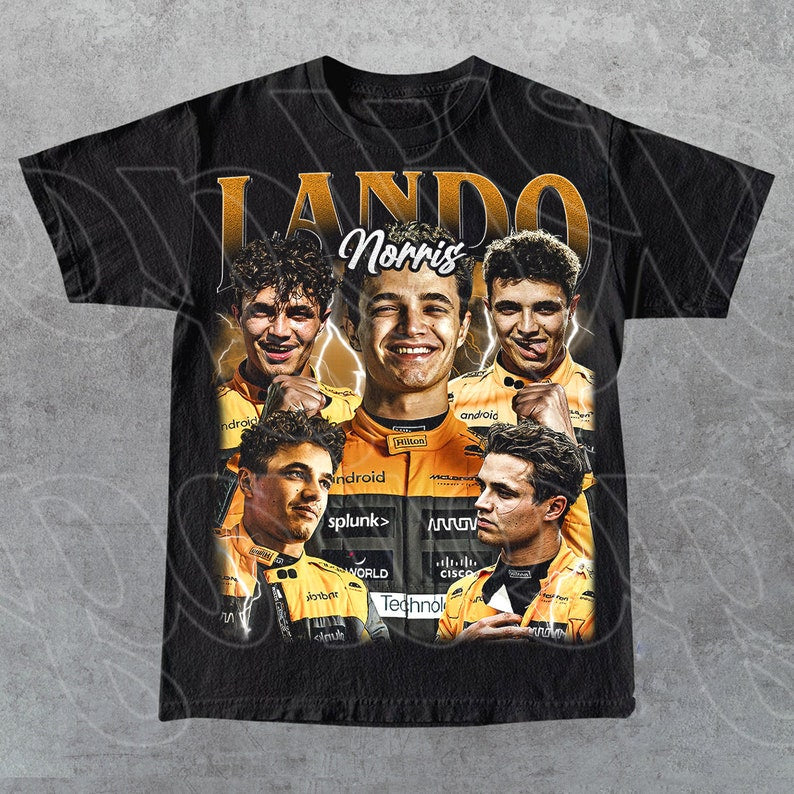Limited Lando Norris Vintage T-Shirt, Gift For Woman and Man Unisex T-Shirt