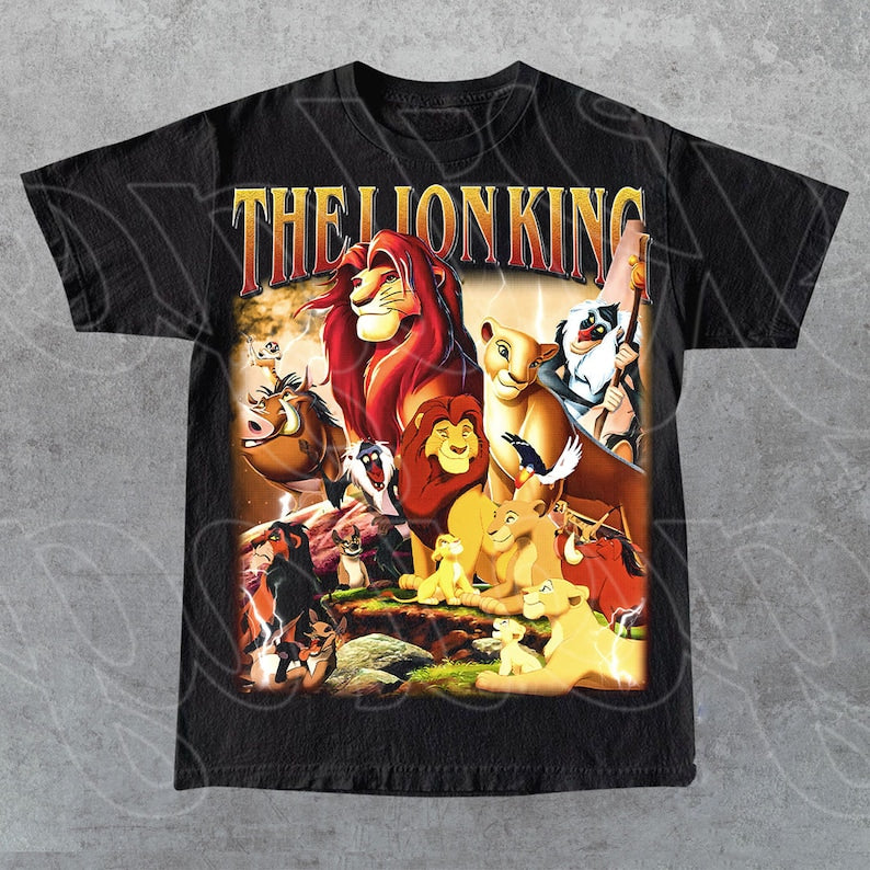 Limited The Lion King Catoon Vintage T-Shirt, Gift For Woman and Man Unisex T-Shirt
