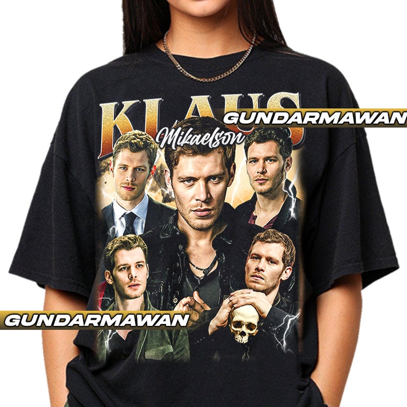 Limited Klaus Mikaelson The Vampire Diaries TV Series Vintage T-Shirt, Gift For Woman and Man Unisex Heavy Cotton Tee Timnas