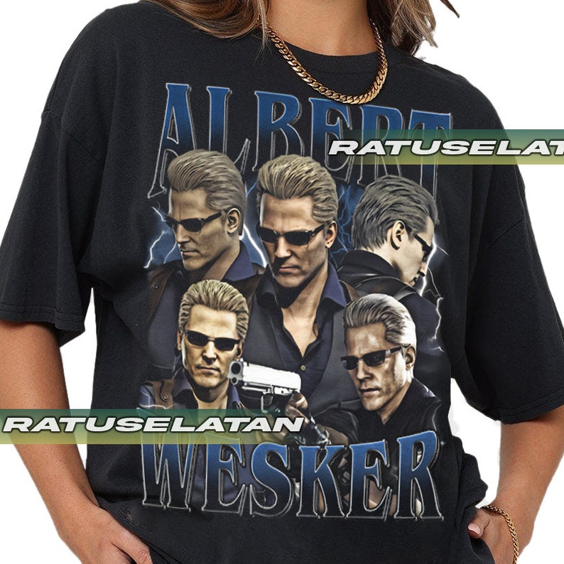 Albert Wesker Resident Evil Shirt, Albert Wesker Tribute Tee, Gaming Villain Aesthetic, Comfort Colors Shirt
