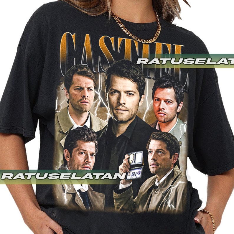 Castiel Supernatural TV Show Your Tee Celebrity Inspired T-Shirt,TV Actor Fan Gift,Handmade Fan Art Shirt