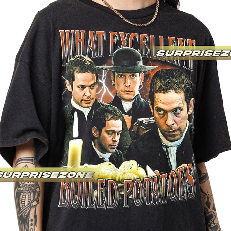 Mr. William Collins - What Excellent Boiled Potatoes Fictional character Unisex Softstyle Vintage Shirt, Gift For Woman and Man Unisex