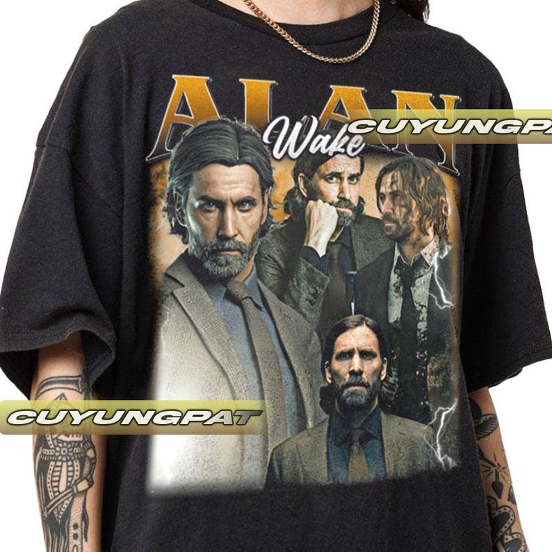 Alan Wake Vintage T-Shirt, Gift For Woman and Man Unisex T-Shirt CYP004