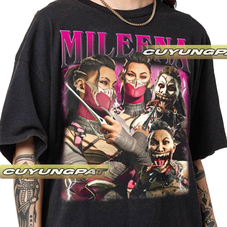 Mileena Mortal Kombat Vintage T-Shirt, Gift For Woman and Man Unisex T-Shirt CYP.2.4