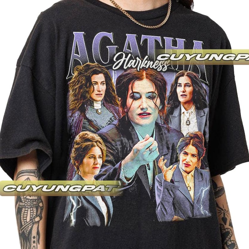 Agatha Harkness Marvel Cinematic Universe Vintage T-Shirt, Gift For Woman and Man Unisex T-Shirt CYP3.5