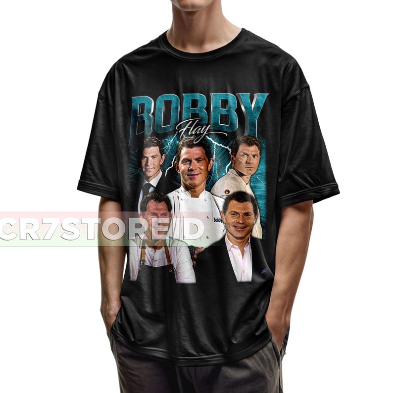 BOBBY FLAY Unisex T-Shirt - Retro Bobby Flay Graphic Tee - Meme Shirt - Bobby Flay Merch Comfort Colors
