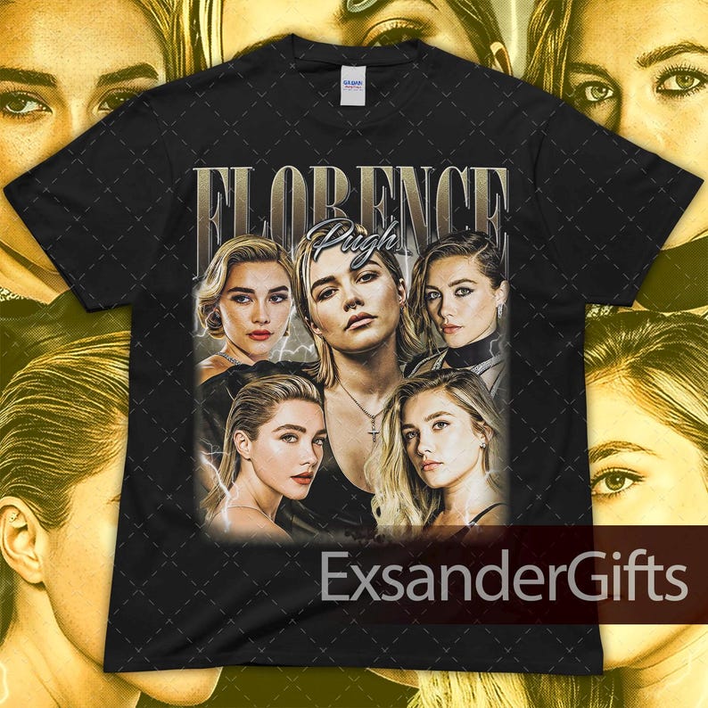 Limited Florence Pugh Vintage Unisex Heavy Cotton Tee