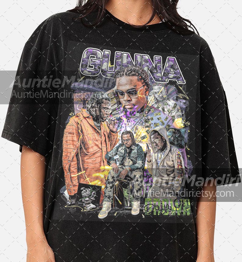 Gunna Drip Or Drown Vintage T-Shirt: Hip Hop Rap Tee