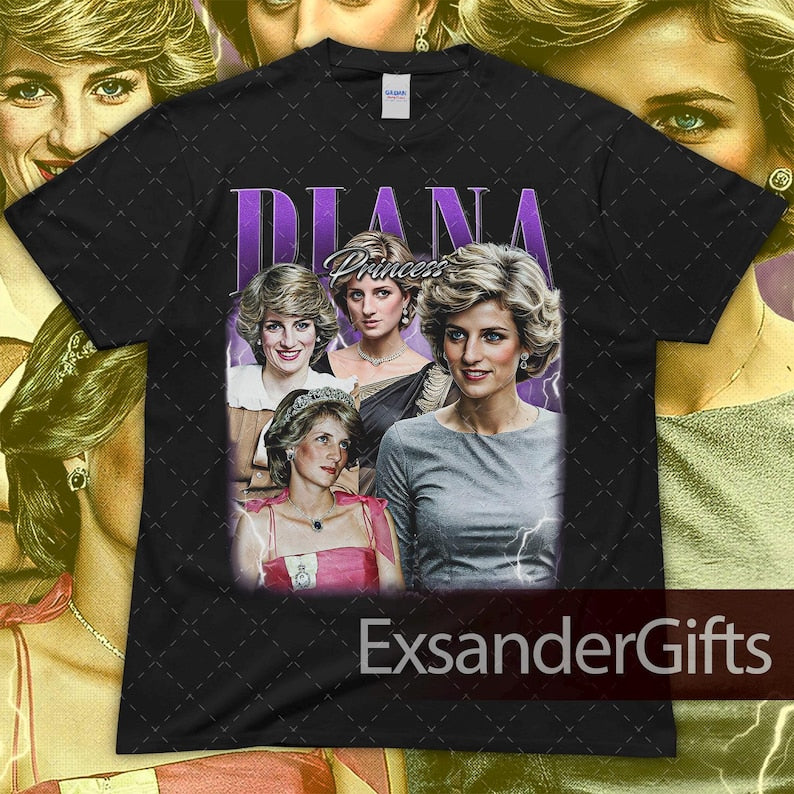 Limited Diana Princess Vintage Unisex Heavy Cotton Tee
