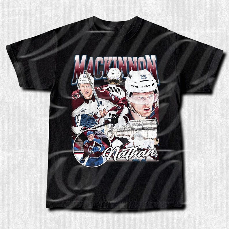 Nathan MacKinnon Hockey Tee: Canadian Ice Hockey Shirt