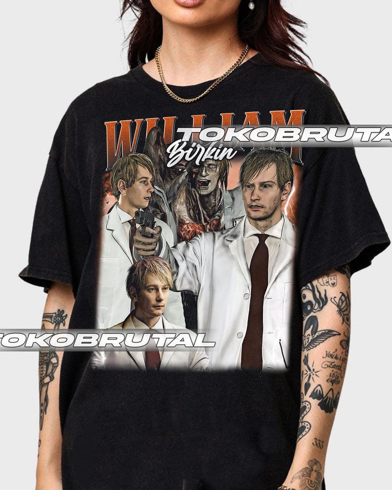 William Birkin Resident Evil Vintage T-Shirt, Gift For Woman and Man Unisex T-Shirt Comfort Colors C1717 TBRUT043