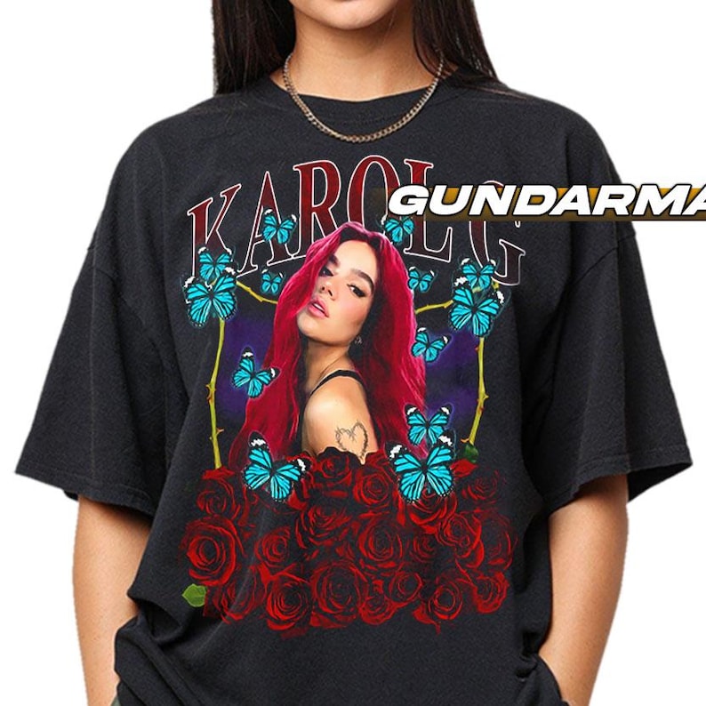 Karol G Colombian Singer Red Hair Shirt, Bichota Red Shirt, Bichota Red, Karol G Merch, Reggaeton Lover Gift, Team Karol G Shirt