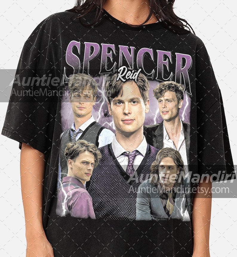 Spencer Reid Criminal Minds Tee: Vintage Bootleg Fan Merch