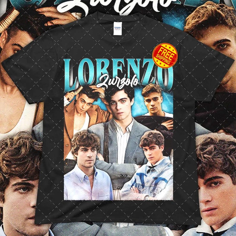 Lorenzo Zurzolo Actor Tee, Unisex Shirt, Heavy Cotton T-Shirt, Celebrity Fan Gift, TV Show Merch, Casual Top