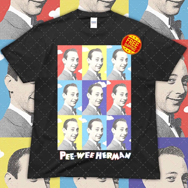 Pee Wee Hermans Vintage Rock Style T-Shirt, Soft Tee Shirt for Fans, Unisex Retro Tee, Bootleg Hoodie Gift