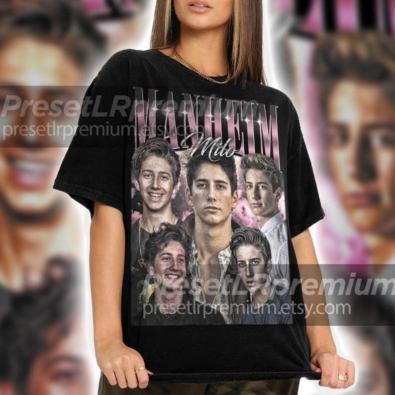 Milo Manheim Vintage Style T-Shirt, 90s Retro Fan Tee TV