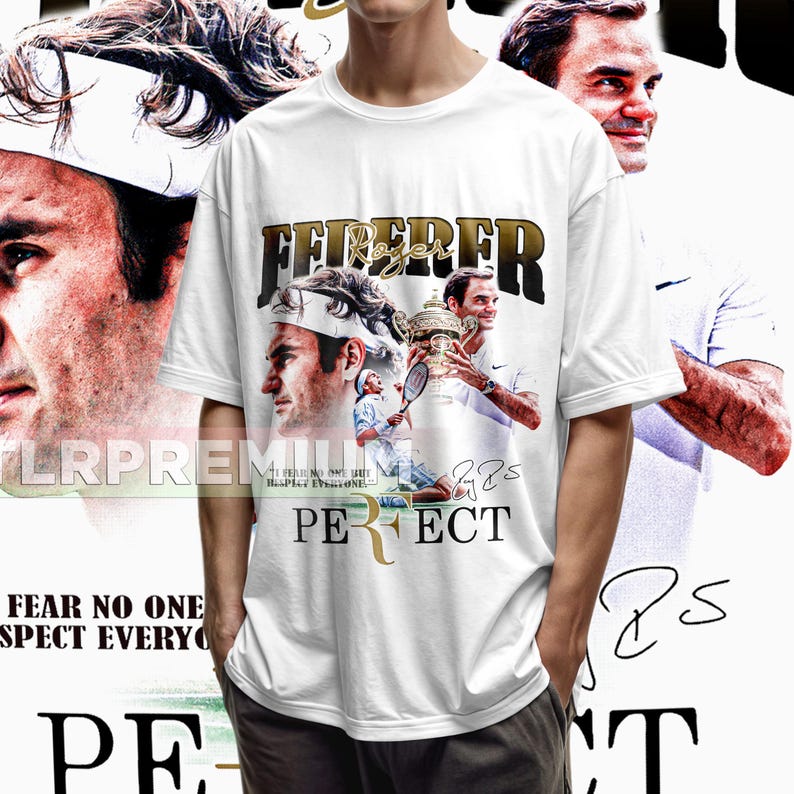 Roger Federer Vintage Style Tennis Shirt: Fan Merch Gift 4231 Tennis