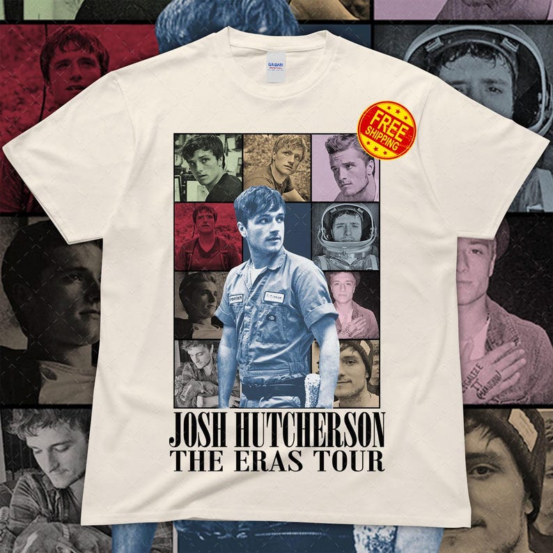 Josh Hutcherson T-Shirt, Actor Graphic Tee, Hunger Games Movie Star Shirt, Peeta Mellark Fan Merch, Celebrity Gift Apparel Eras Style HA