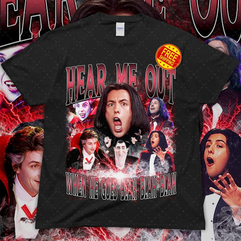 Adam Sandler Halloween T-Shirt, American Actor & Comedian Graphic Tee, 90s Movie Star, Happy Gilmore Billy Madison Fan Gift Apparel ANTN