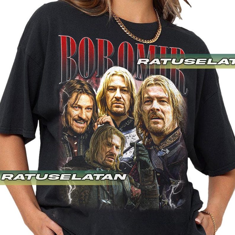 Boromir T-Shirt, LOTR Clothing, Gondor Warrior Tee, Middle Earth Fan Gift, Fantasy Movie Shirt